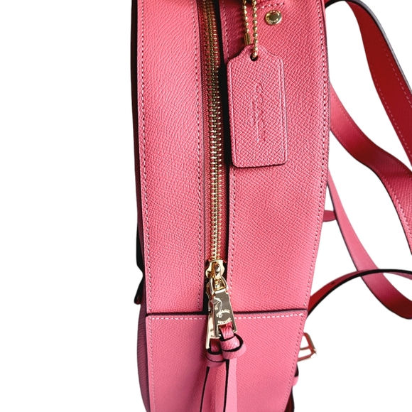 Coach Jordyn Backpack Watermelon Pink Leather Gold Zipper Authentic NWOT - Picture 8 of 12